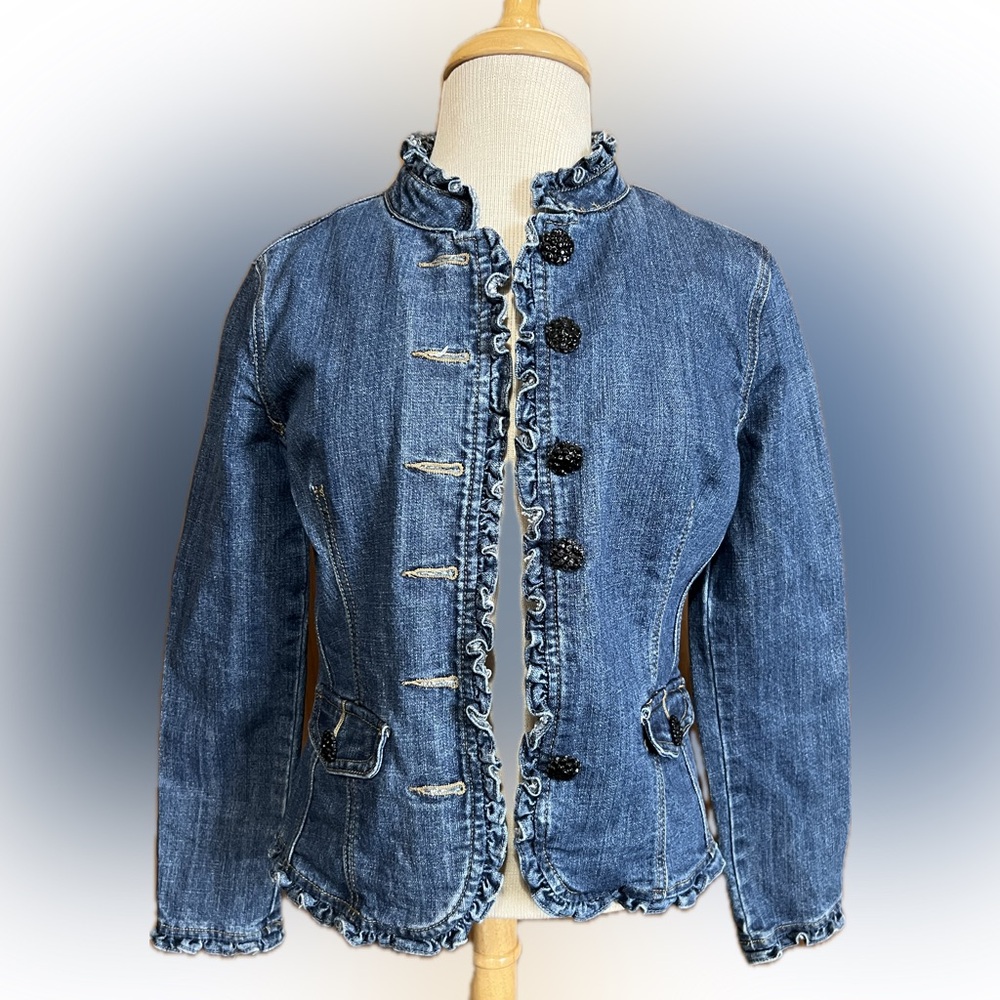 Dress Barn Fancy Jean Jacket